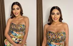 Nikki Tamboli Photos: निक्की तंबोली ने ऑफ शॉल्डर ड्रेस में करवाया ग्लैमरस फोटोशूट, अट्रैक्टिव लुक से जीता फैंस का दिल