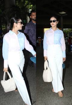 Shehnaaz Gill Photos: हंसते-मुस्कुराते शहनाज गिल ने खींच ली सारी लाइमलाइट, ट्रेंडी एयरपोर्ट लुक में दिखा एक्ट्रेस का दमदार स्टाइल