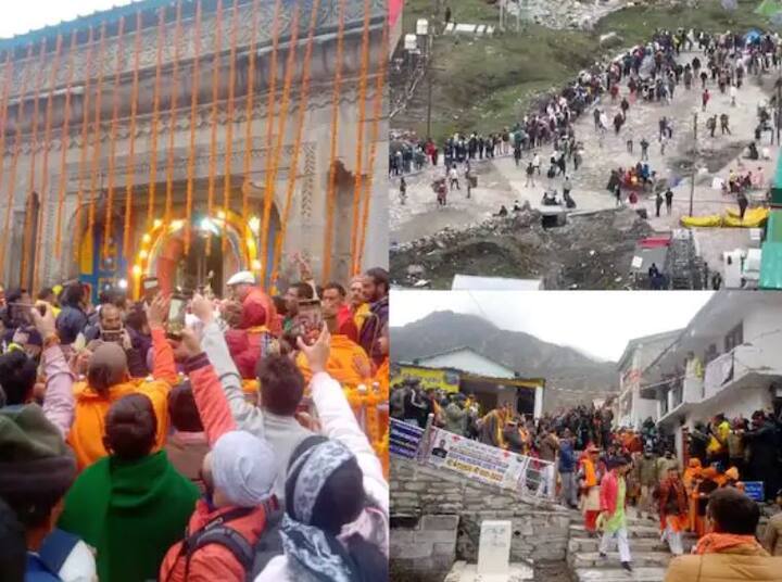 Kedarnath: ਦੋ ਸਾਲਾਂ ਬਾਅਦ ਕੇਦਾਰਨਾਥ ਯਾਤਰਾ ਵਿੱਚ ਆਸਥਾ ਦਾ ਸੈਲਾਬ ਦੇਖਣ ਨੂੰ ਮਿਲ ਰਿਹਾ ਹੈ। ਯਾਤਰਾ ਦੇ ਵੱਖ-ਵੱਖ ਪੜਾਵਾਂ 'ਤੇ ਸ਼ਰਧਾਲੂਆਂ ਦੀ ਭੀੜ ਲੱਗੀ ਹੋਈ ਹੈ, ਉਥੇ ਹੀ ਸ਼ਰਧਾਲੂ ਕੇਦਾਰਨਾਥ ਮੰਦਰ ਤੋਂ ਲੈ ਕੇ ਹੈਲੀਪੈਡ ਤੱਕ ਤਿੰਨ ਕਿਲੋਮੀਟਰ ਲੰਬੀ ਕਤਾਰ 'ਚ ਇੰਤਜ਼ਾਰ ਕਰਕੇ ਬਾਬਾ ਦੇ ਦਰਸ਼ਨਾਂ ਦੀ ਉਡੀਕ ਕਰ ਰਹੇ ਹਨ। ਅਜਿਹਾ ਪਹਿਲੀ ਵਾਰ ਦੇਖਣ ਨੂੰ ਮਿਲ ਰਿਹਾ ਹੈ, ਜਦੋਂ ਸ਼ਰਧਾਲੂ ਬਾਬਾ ਦੇ ਦਰਸ਼ਨਾਂ ਲਈ ਇੰਨੀ ਲੰਬੀ ਕਤਾਰ ਵਿੱਚ ਖੜ੍ਹੇ ਹਨ।