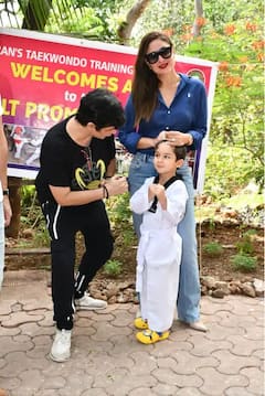 Proud Parents: તૈમૂર અલી ખાને ટાઈક્વાંડોમાં યેલો બેલ્ટ જીત્યો, કરીના, સૈફ સાથે જોવા મળ્યો તૈમૂર, જુઓ ફોટો