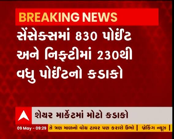 કારોબારી સપ્તાહના પ્રથમ દિવસે શેયર માર્કેટમાં મોટો કડાકો
