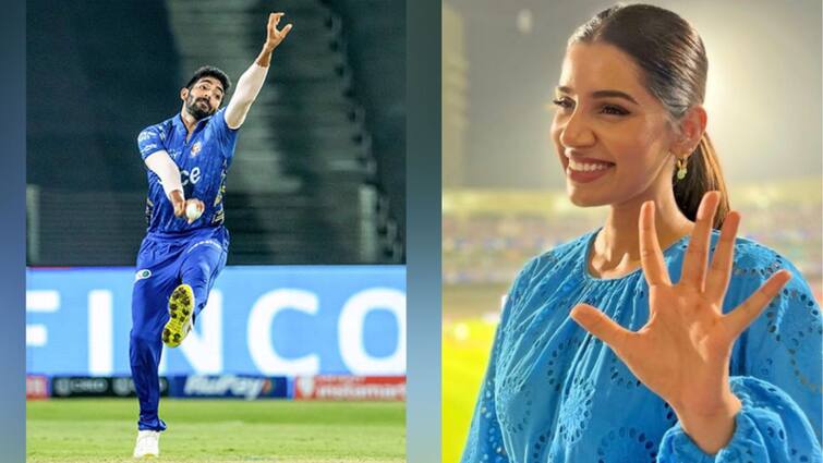IPL 2022: Jasprit Bumrah picks up first five-for, wife Sanjana Ganesan reacts Jasprit Bumrah Against KKR: আইপিএলে প্রথমবার ইনিংসে পাঁচ উইকেট বুমরার, স্ট্যান্ড মাতালেন স্ত্রী সঞ্জনা