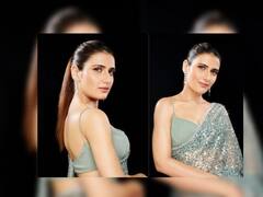 उफ्फ तेरी अदा... शिमर साडी अन् सिम्पल लूकमध्ये दिसतेय भारी, सना शेखच्या अदांची बातच न्यारी