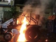 Shamli News: शामली में धधकती आग का गोला बना ट्रैक्टर, सोशल मीडिया पर वायरल हुआ वीडियो