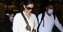 Deepika Airport Look: दीपिका के एयरपोर्ट लुक के साथ उनकी अदाओं ने चुरा लिया दिल