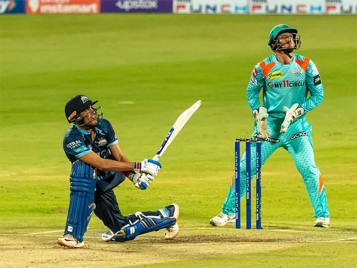 LSG vs GT, 1 innings highlights: గిల్ థ్రిల్ - లక్నో టార్గెట్ 145 అందులో గిల్వే 63 ipl 2022 gt set 145 target against lsg match 57 in mca stadium LSG vs GT, 1 innings highlights: గిల్ థ్రిల్ - లక్నో టార్గెట్ 145 అందులో గిల్వే 63