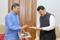 PHOTO : संभाजीराजे आणि देवेंद्र फडणवीस यांच्या भेटीचं कारण काय?