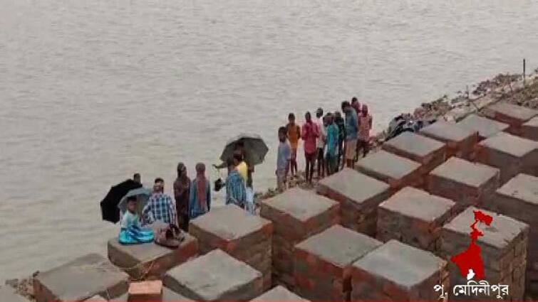 Residents of Purba Bardhaman stopped construction of the dam as substandard materials were used Purba Bardhaman: বাঁধ নির্মাণে নিম্নমানের সামগ্রীর ব্যবহারের অভিযোগ, কাজ বন্ধ করল বাসিন্দারা