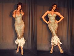 Tara Sutaria Photos: तारा सुतारिया गोल्डन आउटफिट में ढा रही हैं कहर, फोटोज से फैंस की नहीं हट रही है नजर