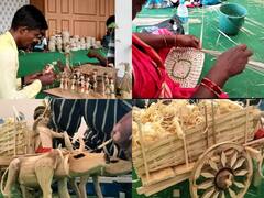 Chhattisgarh Bamboo Art: बांस से खिलौने और रसोई की सामग्री बनाकर अच्छी कमाई कर रहे छत्तीसगढ़ के लोग, तस्वीरों पर डालें एक नजर