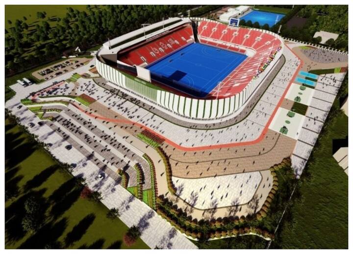 India's largest hockey stadium to host the World Cup will be ready in Odisha by October अक्टूबर तक बनकर तैयार हो जाएगा भारत का सबसे बड़ा हॉकी स्टेडियम, खिलाड़ियों को मिलेगी ये सुविधाएं
