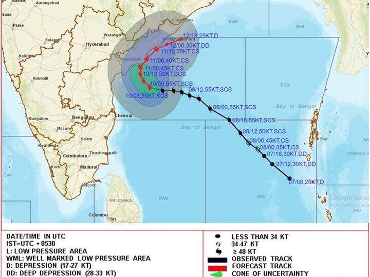 Cyclone Asani IMD Issues Red Alert Andhra Pradesh Severe Cyclone Inches Closer Coast Cyclone Asani: IMD Issues Red Alert For Andhra Pradesh As Severe Cyclone Inches Closer To Coast