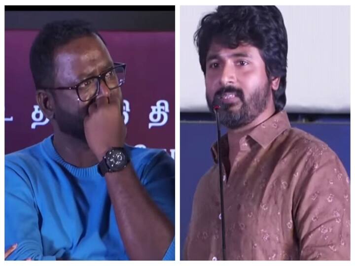 emotinal moment sivakarthikeyan about arunraja kamaraj's wife Sivakarthikeyan: மேடையில் மனைவியை நினைவுபடுத்திய சிவகார்த்திகேயன் ! - விம்மி அழுத அருண்ராஜா காமராஜ்!