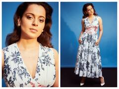 Kangana Ranaut Photos: डीप नेक फ्लोवर प्रिंटेड ड्रेस में कंगना रनौत के इस लुक्स से ले सकते हैं समर स्टाइलिश दिखने के लिए इंस्पिरेशन