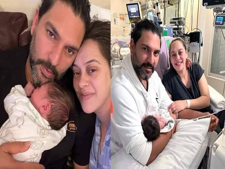 Yuvraj Singh shares glimpses of his newborn baby along with a heartfelt note தனது குழந்தையின் புகைப்படத்தை வெளியிட்ட யுவராஜ் - ஹேசல் ஜோடி.. நெகிழ்ச்சியாக ஒரு செய்தி..