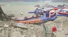 In Photos: टिहरी झील में आया जबरदस्त तूफान, करीब दो दर्जन बोटों को हुआ नुकसान, सामने आईं तस्वीरें