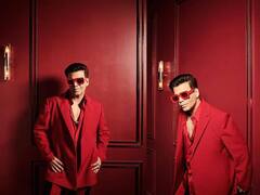 Koffee With Karan 7: करण जोहर भन्नाट लूक; लाल रंगात झाला दंग!