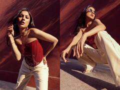 Shehnaaz Gill Latest Photoshoot: शहनाज गिल ने रेड ट्यूब टॉप पहनकर दिए कातिलाना पोज, अदाओं पर थम गईं फैन्स की निगाहें