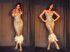 PHOTO : ग्लिटरी... ग्लिटरी... गोल्डन आऊटफिट्समध्ये ताराचा क्लासी अंदाज!