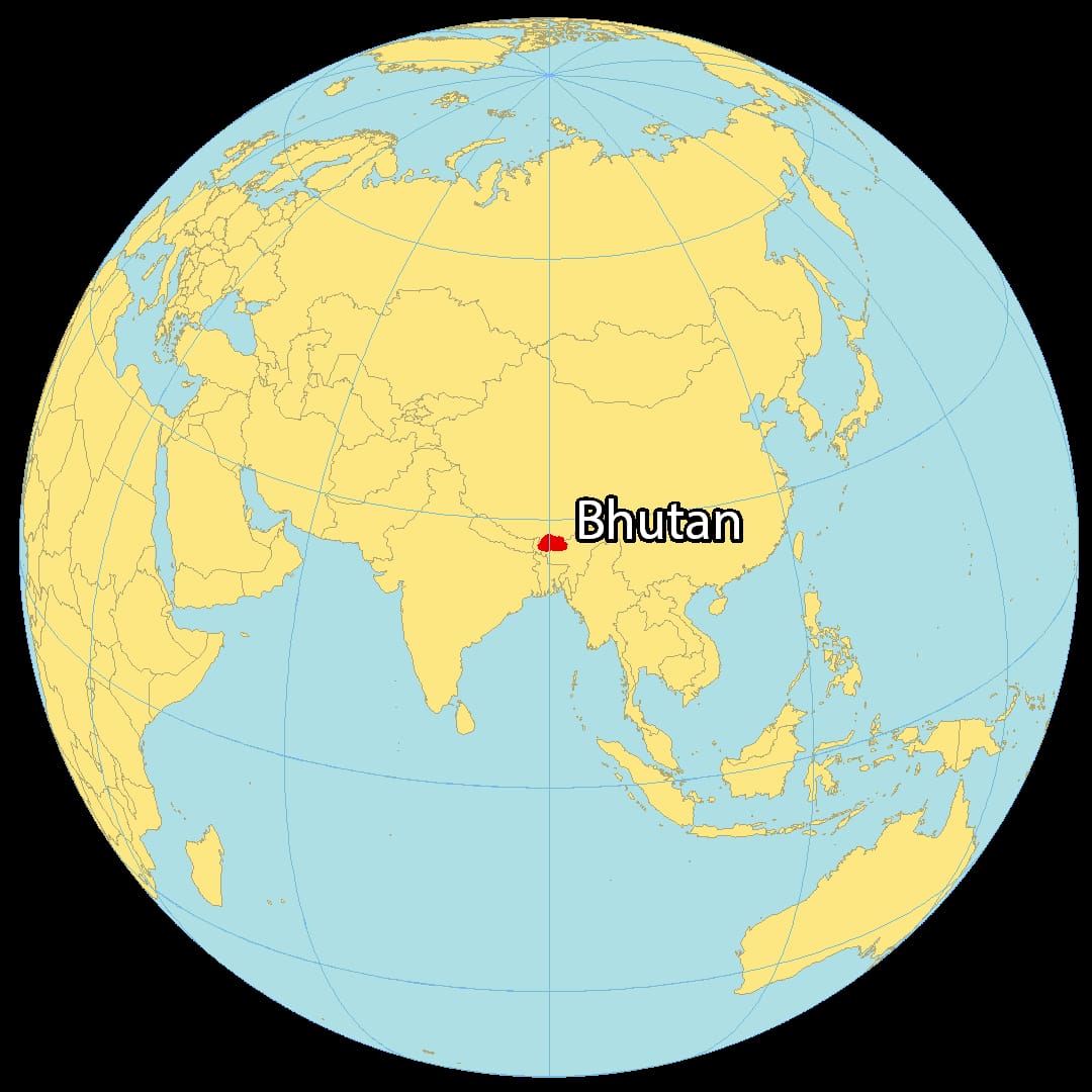 பூடான்- 699 கி.மீ