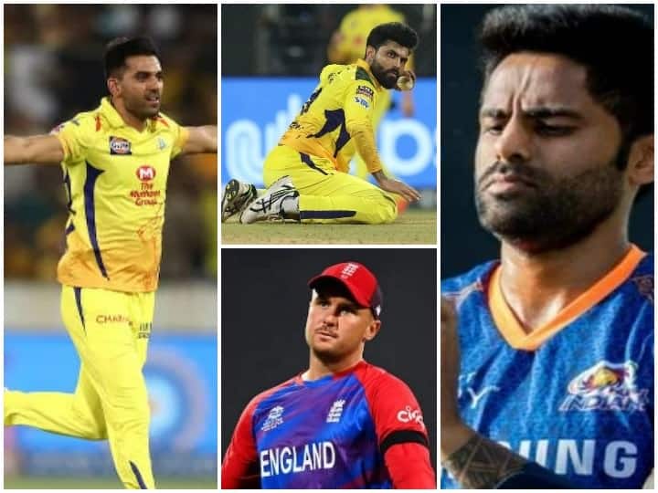 IPL 2022 list of injured replacement players in tata ipl Deepak Chahar Ravindra Jadeja Suryakumar Yadav Rasikh Salaam Jason Roy IPL 2022: दीपक चाहर से लेकर रविंद्र जडेजा तक, इस सीजन ये खिलाड़ी चोट के कारण टूर्नामेंट से हुए बाहर