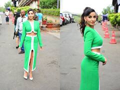 Nora Fatehi Photos: नोरा फतेही ने ग्रीन ड्रेस में बरपाया कहर, फोटोज देख फैंस के उड़ गए होश