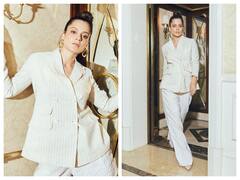 Kangana Ranaut Photos: 'धाकड़' प्रमोशन के दौरान कंगना रनौत का डिफ्रेंट दिखा लुक, ब्लैज़र सूट दे रहीं स्टाइलिश पोज़