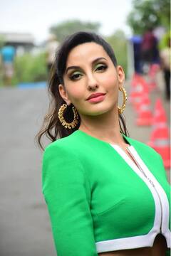 Nora Fatehi Photos: નોરા ફતેહીનો ગ્રીન ડ્રેસમાં ગ્લેમરસ અંદાજ, એવા પોઝ આપ્યા કે ફેન્સના હોશ ઉડી જશે