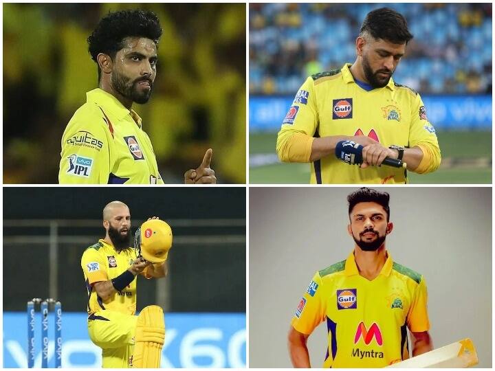 Chennai Super Kings retained these 4 players read performance of retained players IPL 2022: चेन्नई सुपर किंग्स ने इन खिलाड़ियों को किया था रिटेन, जानें कैसा रहा इनका प्रदर्शन