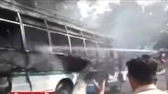 Fire in Bus: কাটরা থেকে জম্মু যাওয়ার পথে যাত্রীবাহী বাসে আগুন, গুরুতর আহত ১৮ জন । Bangla News