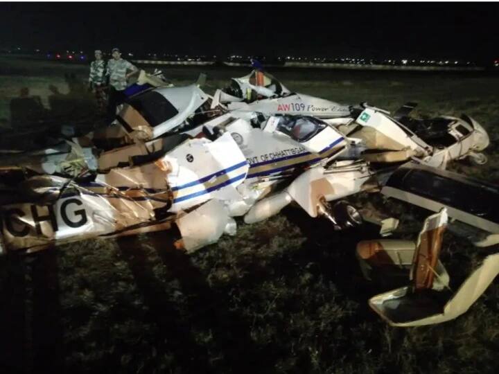 AgustaWestland crashed in Raipur airport two pilot died dgca team investigate this case ann AgustaWestland Helicopter: 15 साल पुराना अगस्ता वेस्टलैंड हुआ क्रैश, 2 पायलटों की मौत, डीजीसीए टीम करेगी जांच