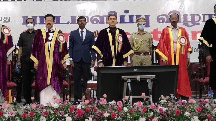 No Hindi Imposition by Central Govt RN Governor Reply to Minister Ponmudi in Bharathiar University Convocation Event RN Ravi Speech: இந்தியப் பல்கலைக்கழகங்களிலும் தமிழ் இருக்கை அமைக்கவேண்டும்: ஆளுநர் ஆர்.என் ரவி கோரிக்கை..