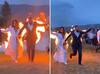 Trending News : स्वत:ला आग लावत वधूवराची 'डेयरडेव्हिल एंट्री', थरारक स्टंटचा व्हिडीओ एकदा पाहाच