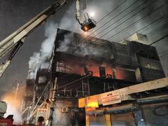 Mundka Fire: Scenes From Spot Of Rescue Operations, Distraught Families Search For Missing Members - Photos