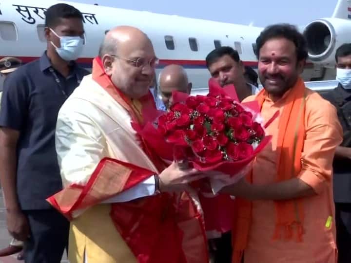 KTR, Kavitha and Rewanth asked questions to Amit Shah . Will he answer them in meeting ? Amit Shah In Hyderabad : అమిత్ షాకు తెలంగాణ పార్టీల ప్రశ్నాస్త్రాలు - సభలో సమాధానాలిస్తారా ?