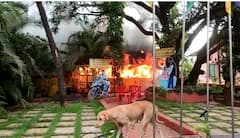 Dapoli Fire PHOTO : दापोली पोलिस स्थानकात भीषण आगीचा थरार