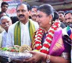 Gangamma Thalli Jathara: తిరుపతి జాతరలో Rk Roja, Swaroopananda | ABP Desam