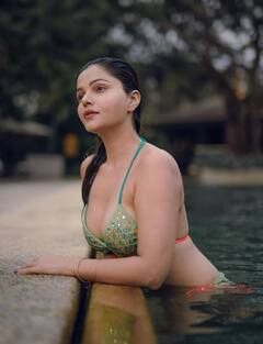 રૂબીના દિલૈકનો સિઝલિંગ અવતાર, બિકીની પહેરીને પુલમાં લગાવી આગ