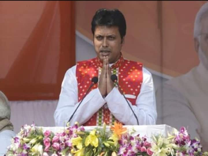 Who is this biplab kumar deb Tripura Chief Minister resigns today திரிபுராவை பாஜக வசம் திருப்பிய பிப்லப் குமார் தேப்: யார் இவர்?