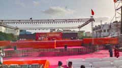 Uddhav Thackeray : मुख्यमंत्री उद्धव ठाकरेंची मास्टर सभा,  बीकेसी मैदानाला 'भगवा लुक'