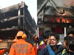 Mundka Fire: Scenes From Spot Of Rescue Operations, Distraught Families Search For Missing Members - Photos