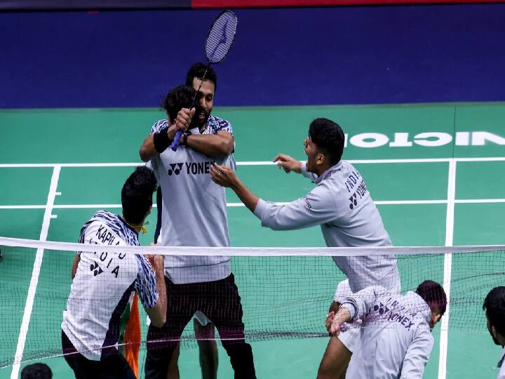 Thomas Cup 2022 India Beat Denmark 3-2 in thriller to reach Thomas Cup final, know details Thomas Cup Final 2022: தாம்ஸ் கோப்பை பேட்மிண்டன்.. 73 ஆண்டுகால வரலாறை மாற்றும் இந்தியா! சாதனை படைக்குமா?