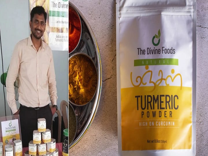 Turmeric Sales by The Divine Foods - Kiru Maikkapillai resigns from US job and start up business அமெரிக்க வேலையை உதறிவிட்டு மஞ்சள் வியாபாரம்...! கோடிகளில் வருமானம் ஈட்டும் சேலத்து இளைஞரின் கதை
