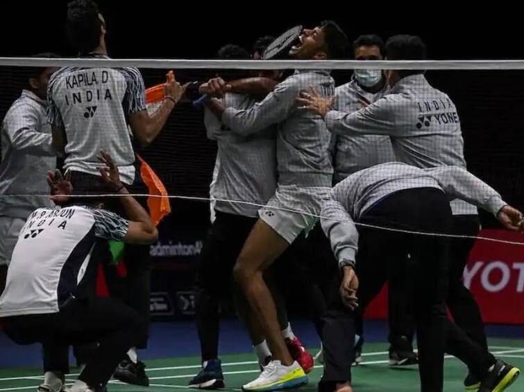 Thomas Cup Badminton : India made history by beating Indonesia in the final of the Thomas Cup Thomas Cup Badminton: ਭਾਰਤ ਨੇ ਰਚਿਆ ਇਤਿਹਾਸ, ਪਹਿਲੀ ਵਾਰ ਜਿੱਤਿਆ ਥਾਮਸ ਕੱਪ, 14 ਵਾਰ ਦੇ ਚੈਂਪੀਅਨ ਇੰਡੋਨੇਸ਼ੀਆ ਨੂੰ ਹਰਾਇਆ