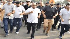 Kurukshetra 'ਚ ਮੈਰਾਥਨ ਦਾ ਆਯੋਜਨ, CM Khattar ਨੇ ਦਿਖਾਈ ਹਰੀ ਝੰਡੀ