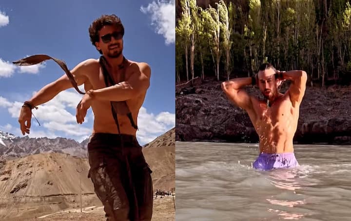 Tiger Shroff Shares Shirtless Video just like krish From The Mountains