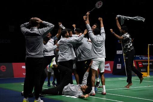 India's best doubles pair of Rankireddy and Shetty showed superb temperament and skill to eventually outwit Mohammad Ahsan and Kevin Sanjaya Sukamuljo 18-21 23-21 21-19. (Pic Courtesy: AFP)