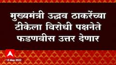 CM Uddhav Thackeray यांच्या टीकेला विरोधा पक्षनेते Devendra Fadnavis उत्तर देणार : ABP Majha