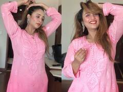 पिंक कुर्ती में बला की खूबसूरत दिखीं भोजपुरी एक्ट्रेस Rani Chatterjee, खुले बालों में अटका फैन्स का दिल