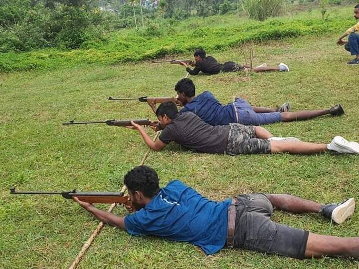 Images Of Arms Training Camp By Bajrang Dal Go Viral, Congress Raises Questions Images Of Arms Training Camp By Bajrang Dal Go Viral, Congress Raises Questions